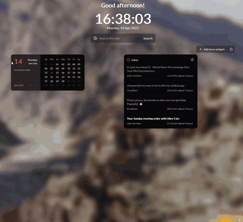 Meetings Widget Demo